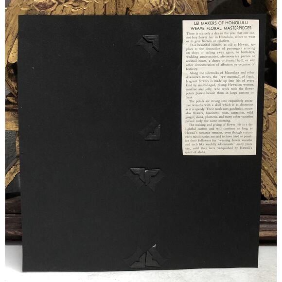 1938 Matson Cruise Line Vintage Hula Girl Hawaiian Flower Lei Travel Ephemera - Picture 8 of 10